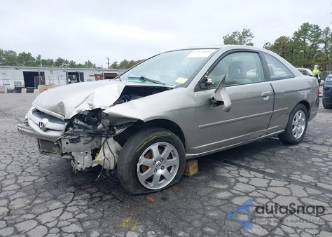 2003 Honda Civic Ex из США, поврежденный, VIN 1HGEM22993L015571